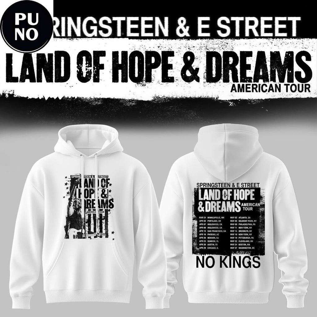 Bruce Springsteen Land of Hope and Dreams American Tour 2026 Hoodie Shirt