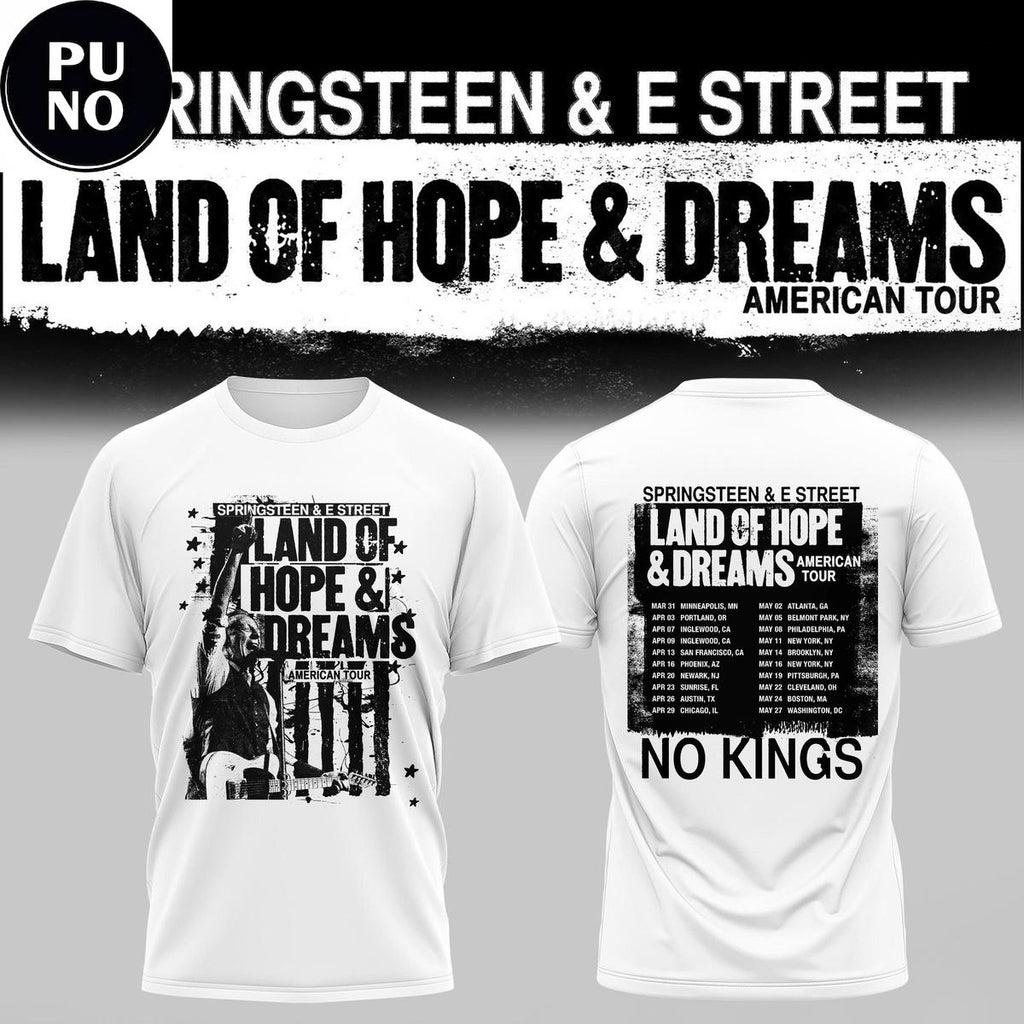 Bruce Springsteen Land of Hope and Dreams American Tour 2026 Hoodie Shirt