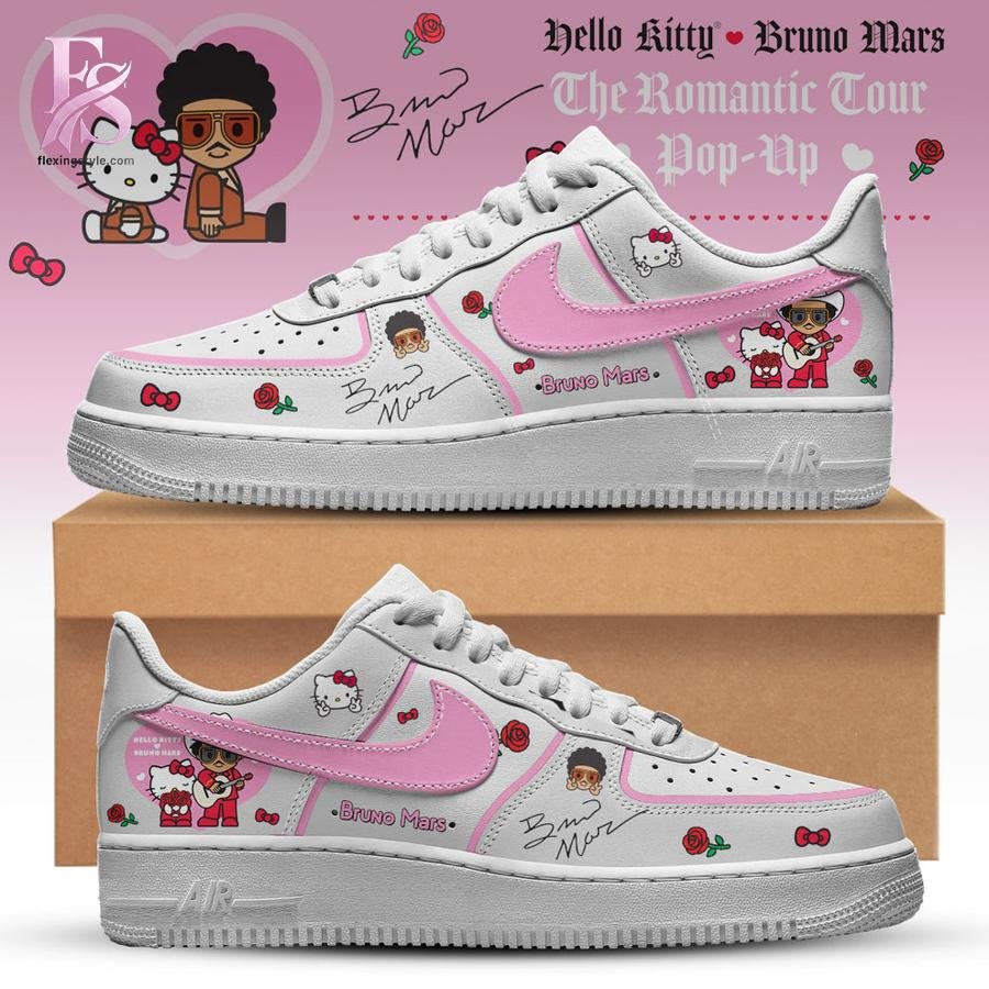 Bruno Mars x Hello Kitty The Romantic Tour AF1 Sneaker