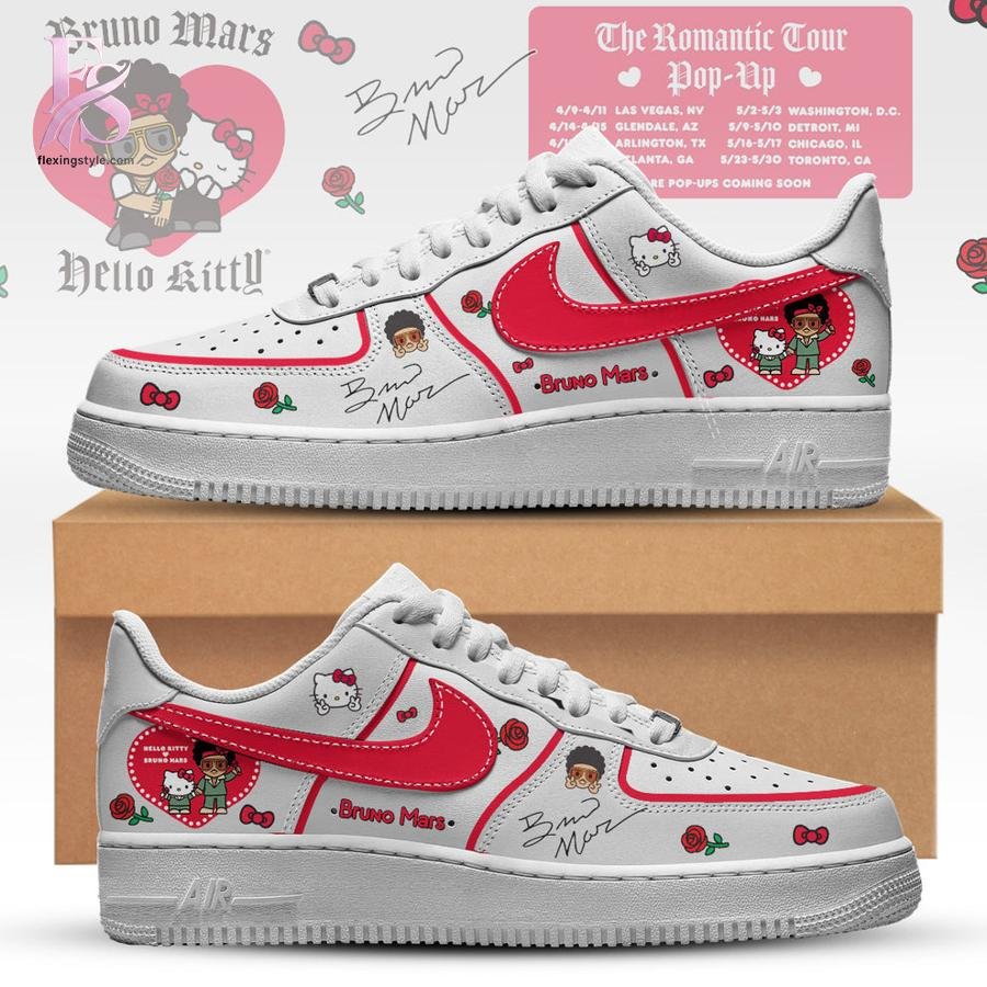Bruno Mars x Hello Kitty The Romantic Tour AF1 Sneaker