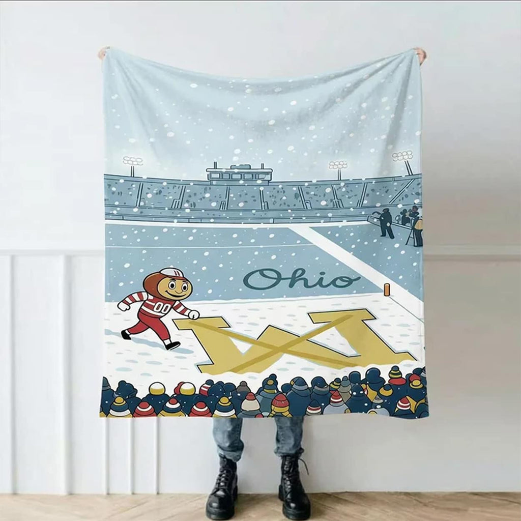 Brutus Ohio Snow Erase The M Blanket