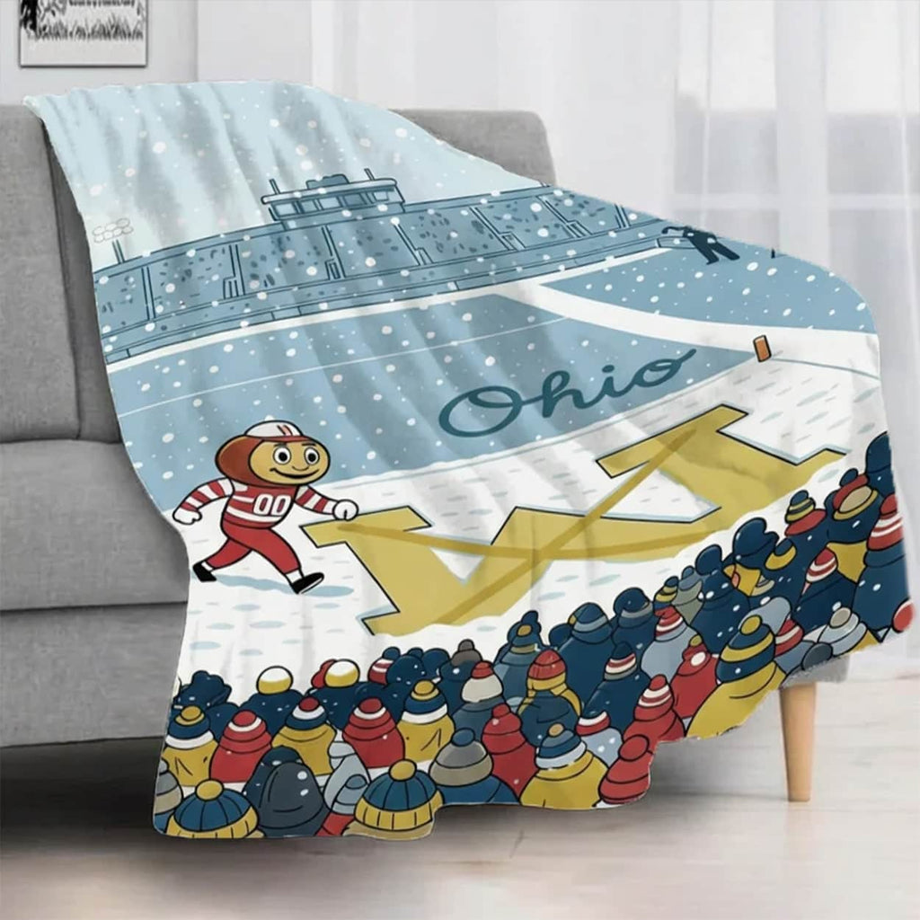 Brutus Ohio Snow Erase The M Blanket