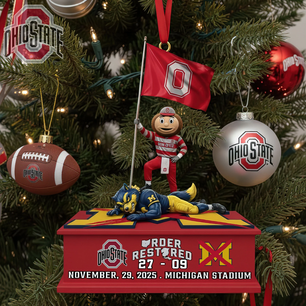 Brutus Ohio State Beat Michigan Ornament