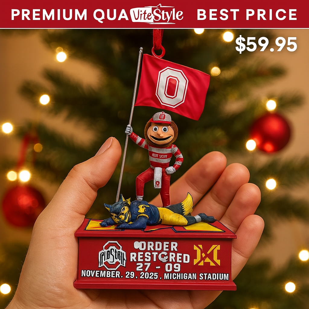 Brutus Ohio State Beat Michigan Ornament