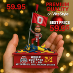 Brutus Ohio State Beat Michigan Ornament