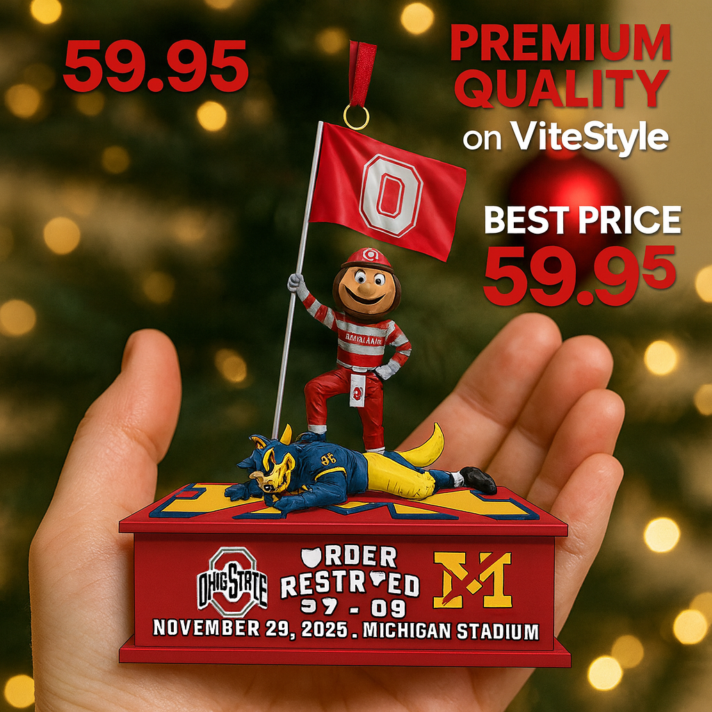 Brutus Ohio State Beat Michigan Ornament