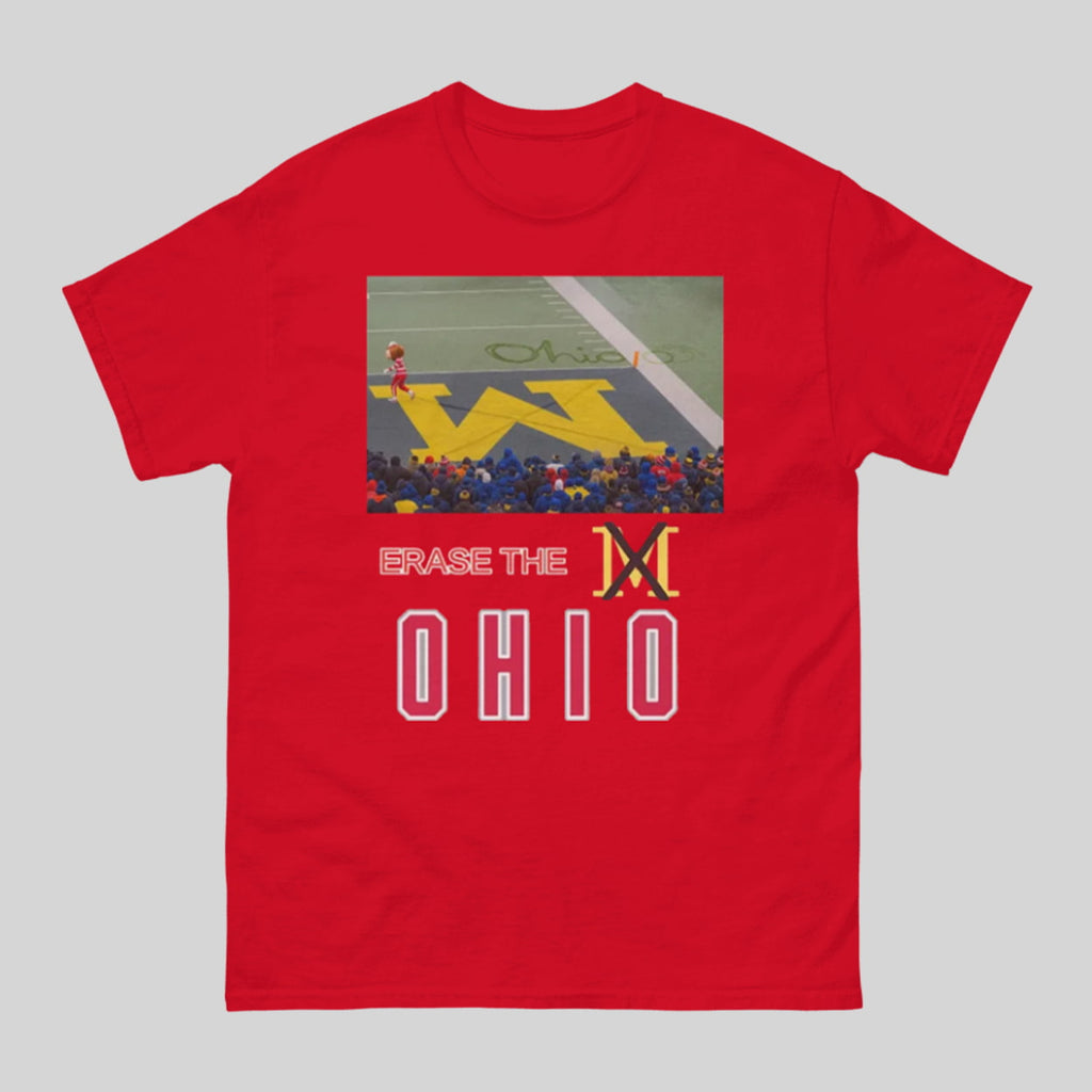 Brutus Ohio State Snow Erase The M Shirt
