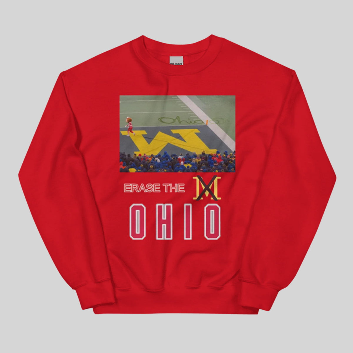 Brutus Ohio State Snow Erase The M Shirt