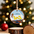 Ohio State Brutus cross out M Michigan Ornament