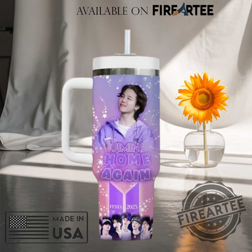 Bts Jimin Home Again Stanley Tumbler With Handle