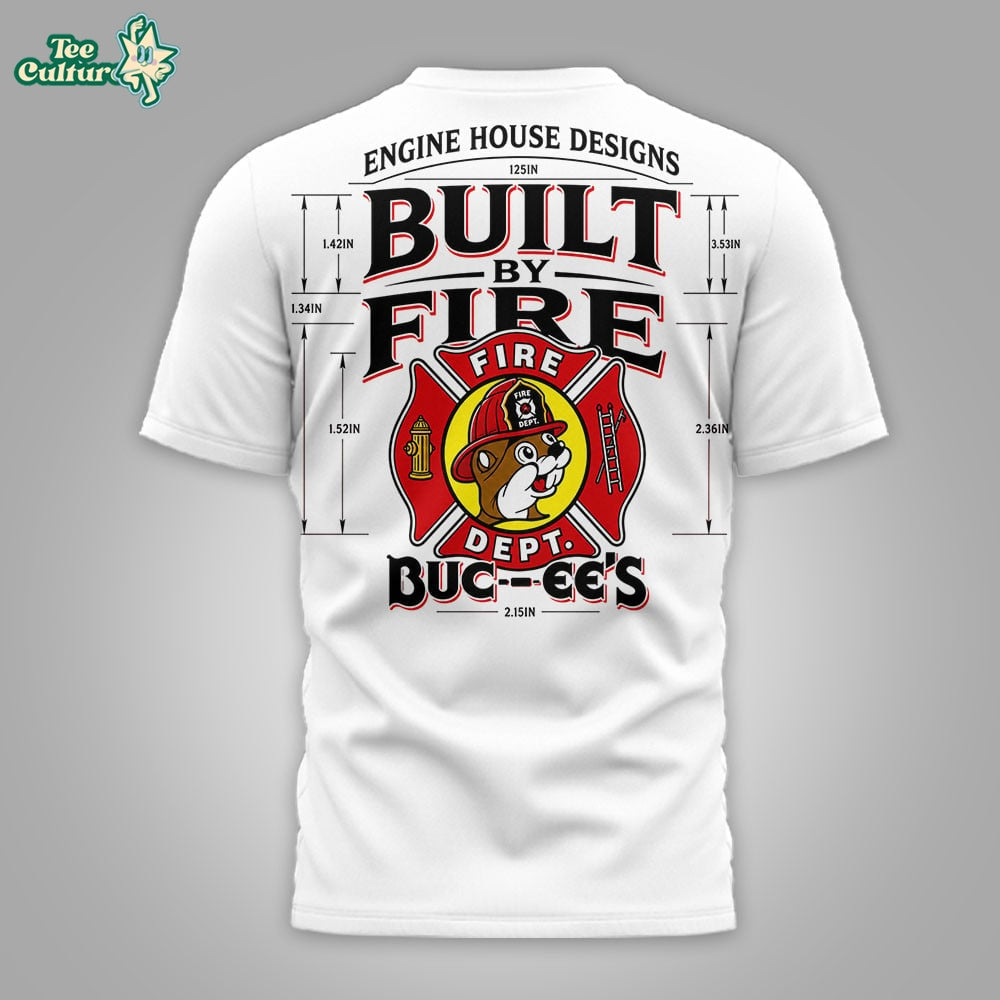 Buc-ee’s Firefighter Engine House Designs Built By Fire Logo 2026 3D Shirt