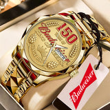 Budweiser 150th Annieversary Alloy Luxury Quartz Watch - GNE5259