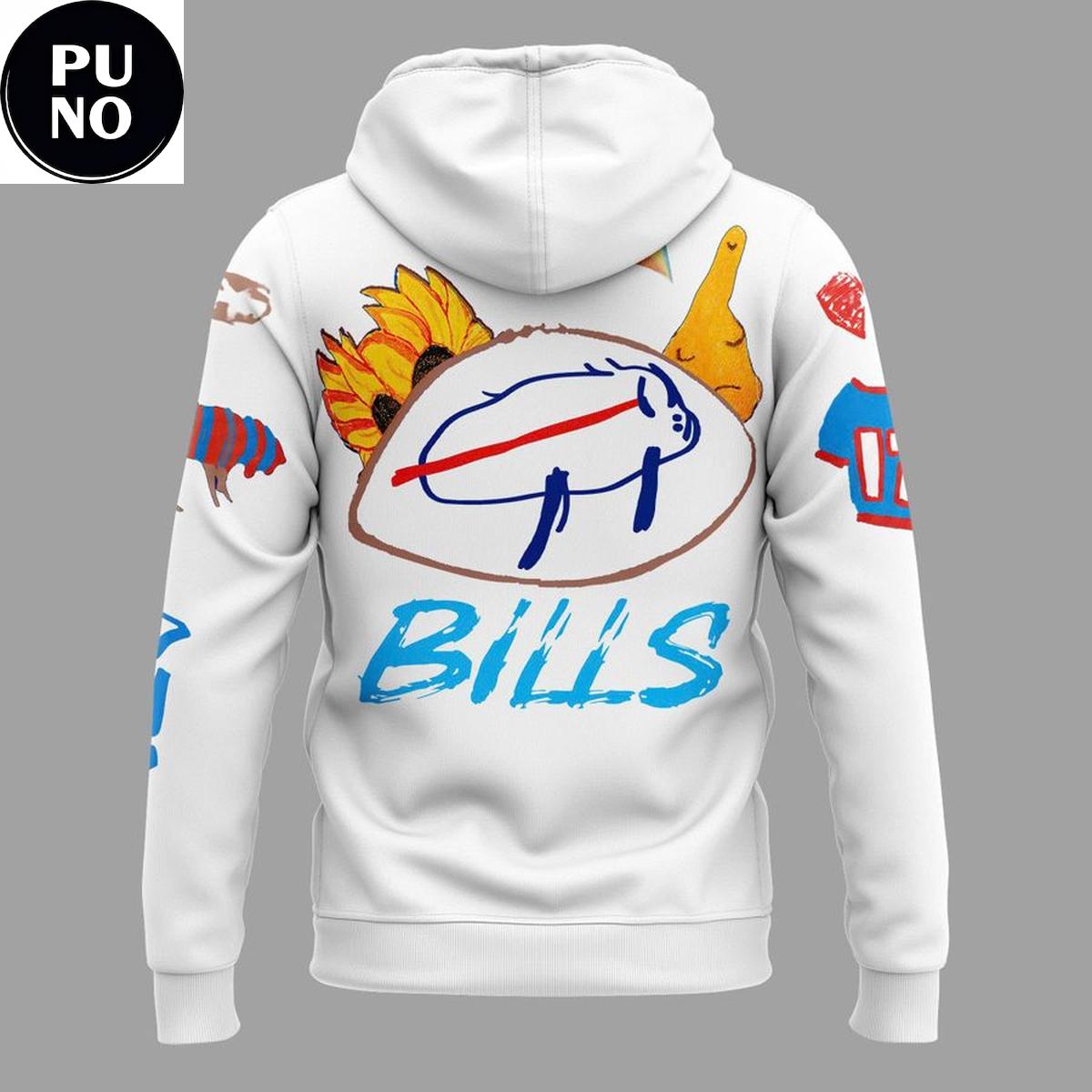 Buffalo Bills 2026 Josh Allen Billustration Hoodie T-Shirt