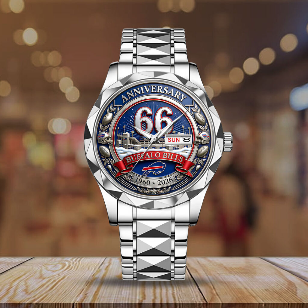 Buffalo Bills 66th Anniversary Alloy Luxury Quartz Watch - MAITM14924