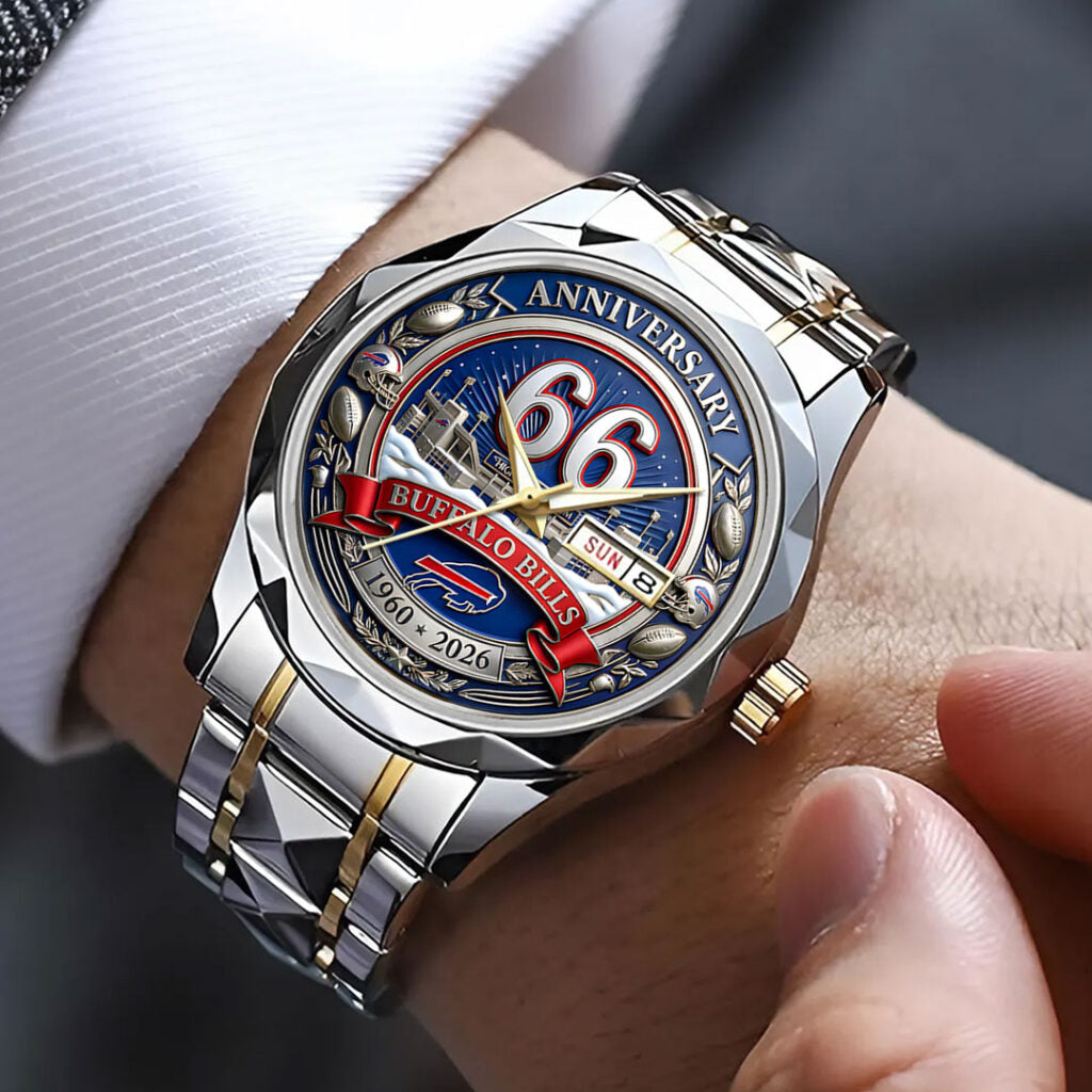 Buffalo Bills 66th Anniversary Alloy Luxury Quartz Watch - MAITM14924