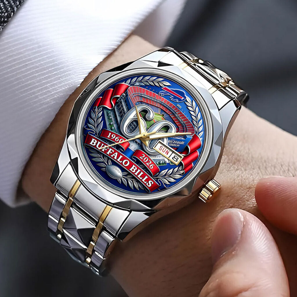 Buffalo Bills 66th Anniversary Alloy Luxury Quartz Watch - MAITM14925