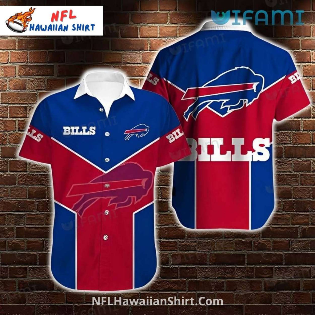 Buffalo Bills Aloha Shirt – Red And Blue Palm Tree Design
