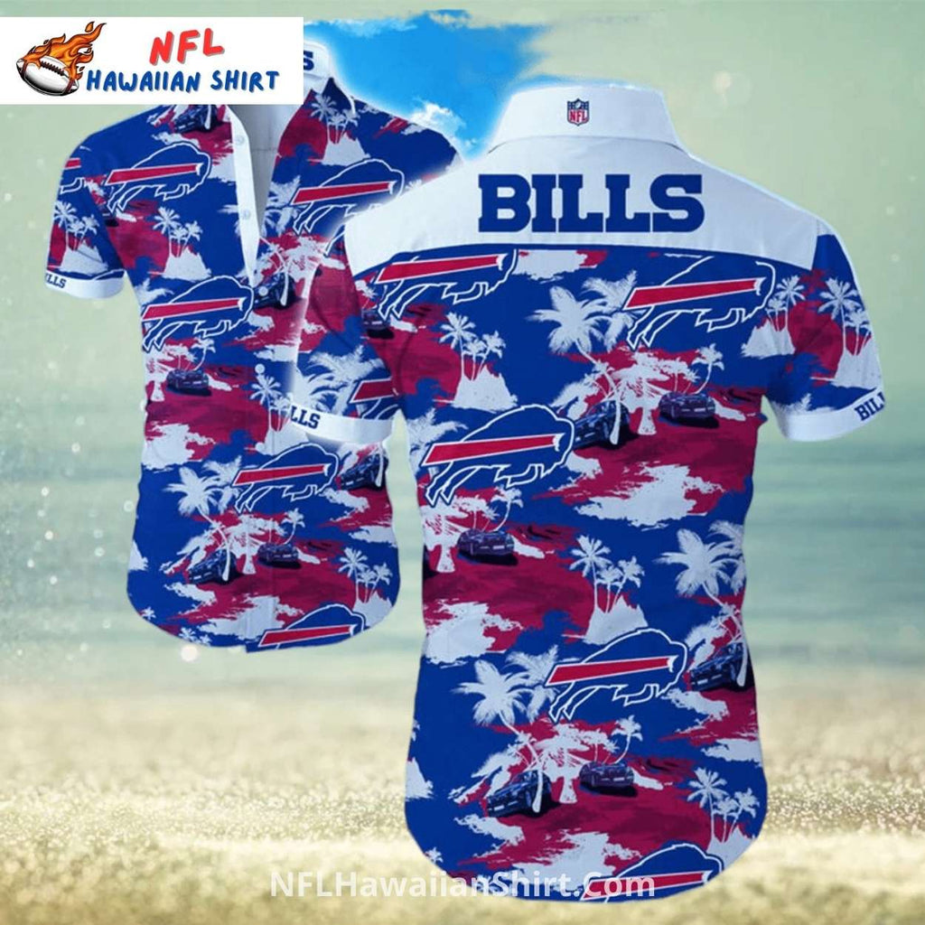Buffalo Bills Aloha Shirt Tropical Palm Beach Theme