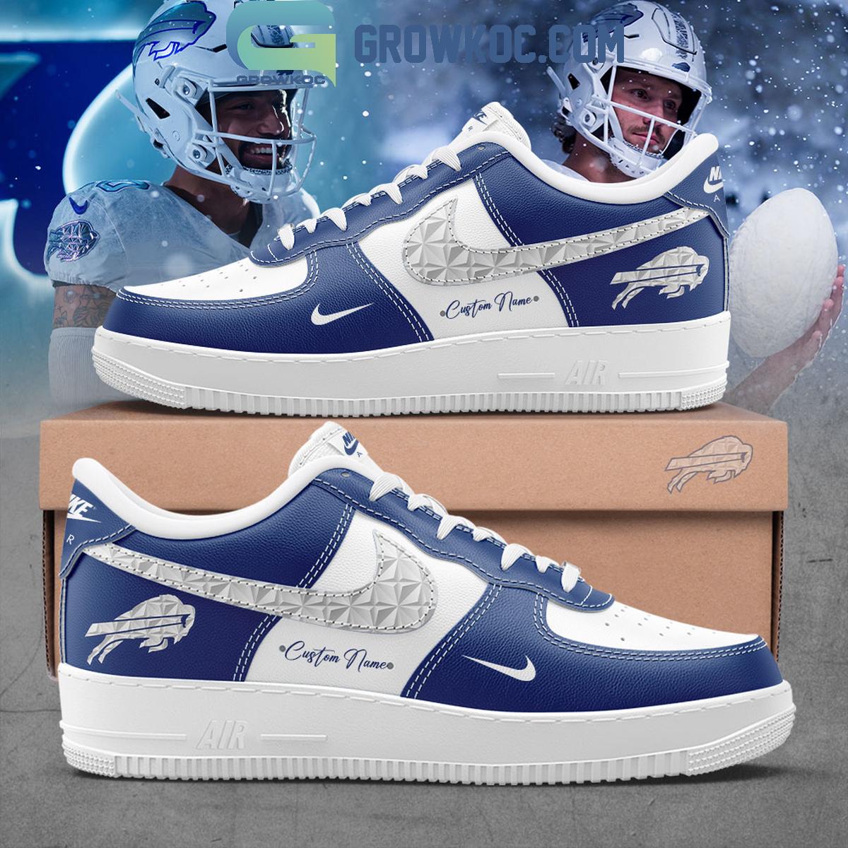 Buffalo Bills Cold Front Rivalries Uniform 2025 Air Force 1 Shoes