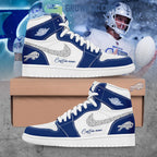 Buffalo Bills Cold Front Rivalries Uniform 2025 Air Jordan 1 Shoes