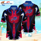 Buffalo Bills Cyber Armor Red And Black Button-Up Shirt