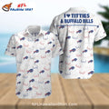 Buffalo Bills Fan Statement Bold Design Button-Up Shirt