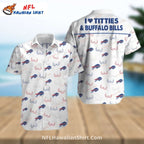 Buffalo Bills Fan Statement Bold Design Button-Up Shirt