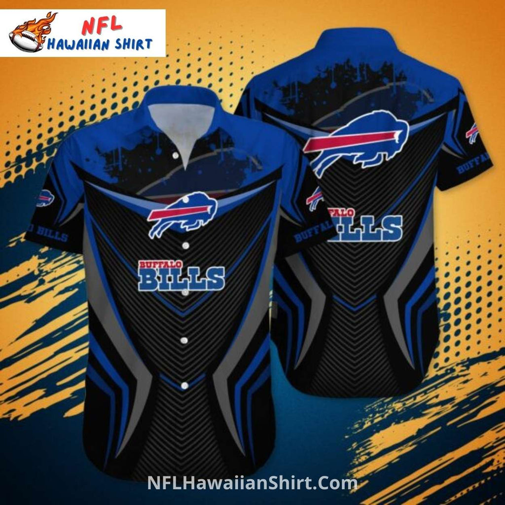 Buffalo Bills Hawaiian Shirt – Dark Blue Tech Graphics