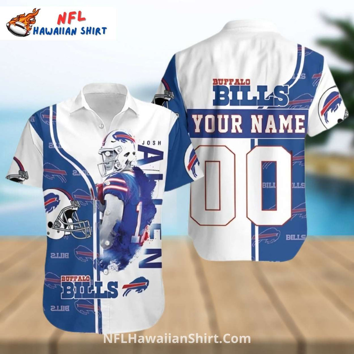 Buffalo Bills Hawaiian Shirt Josh Allen Personalized