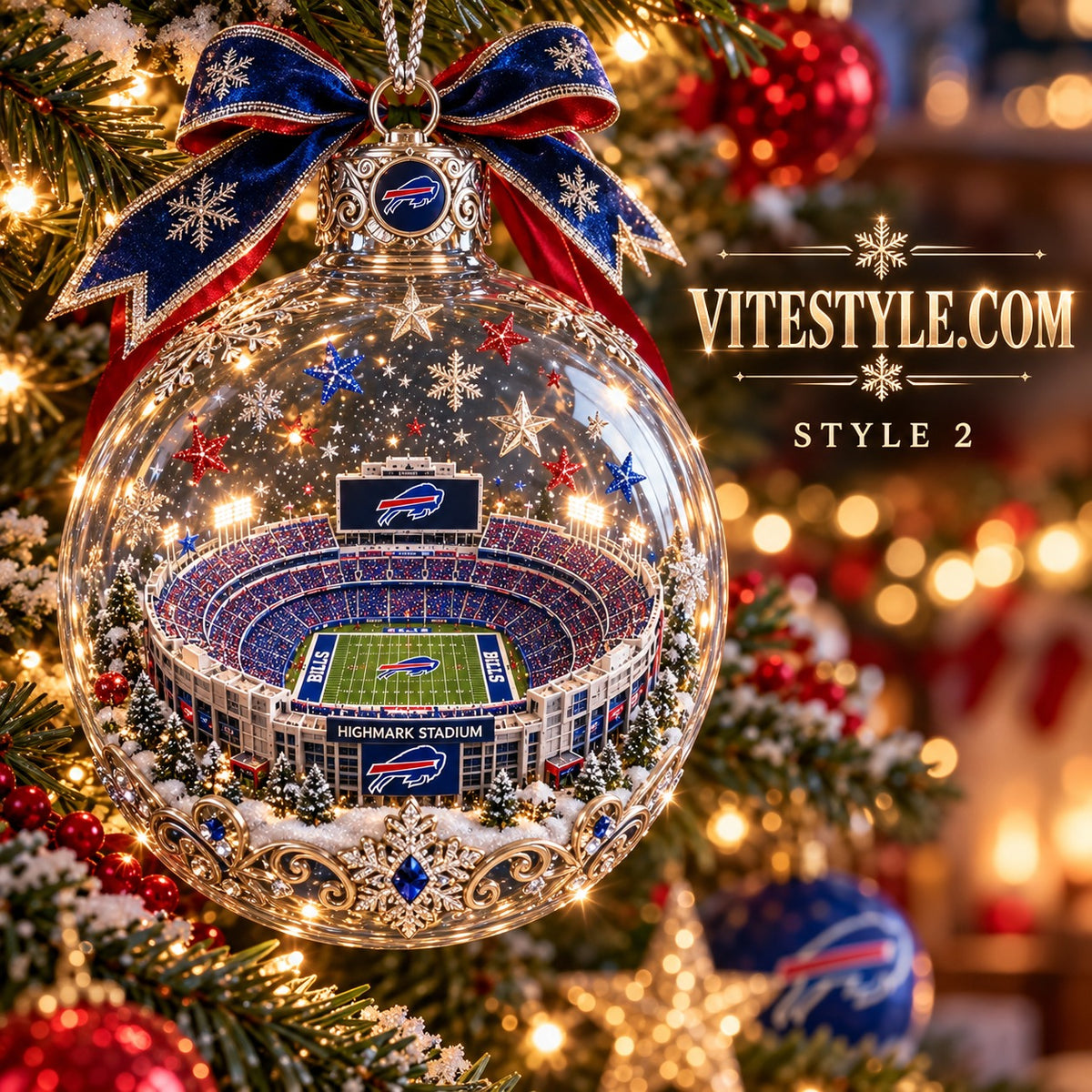 Buffalo Bills’ Highmark Stadium Christmas Ornament