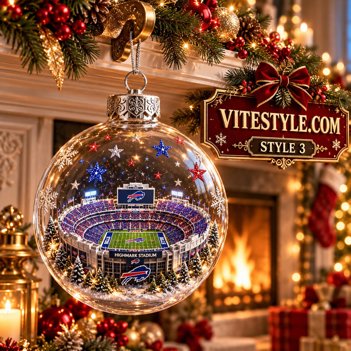 Buffalo Bills’ Highmark Stadium Christmas Ornament