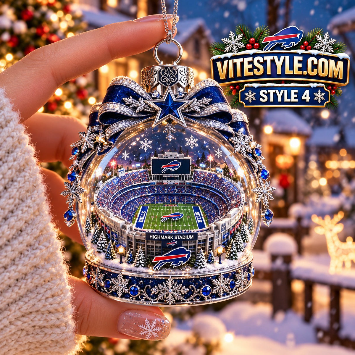 Buffalo Bills’ Highmark Stadium Christmas Ornament