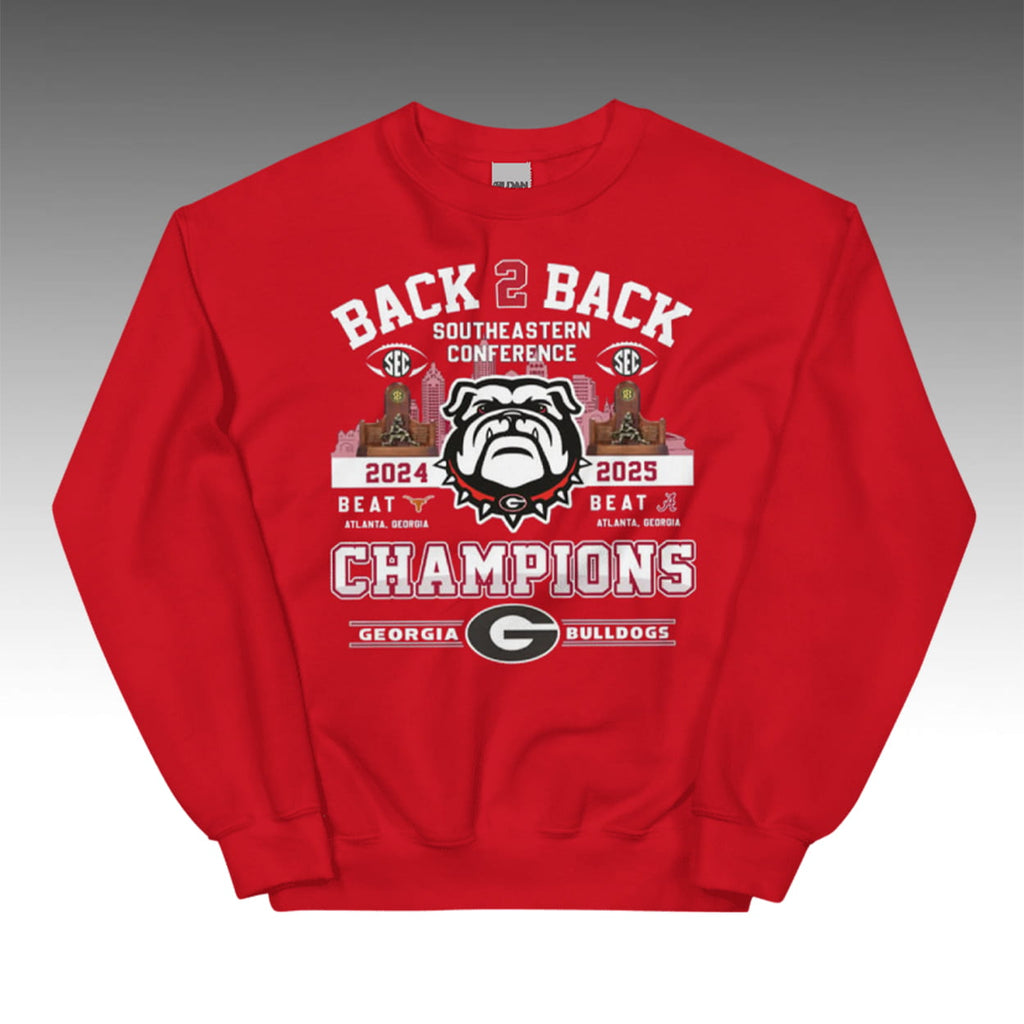 Bulldogs Back 2 Back SEC 2025 Champions Shirt