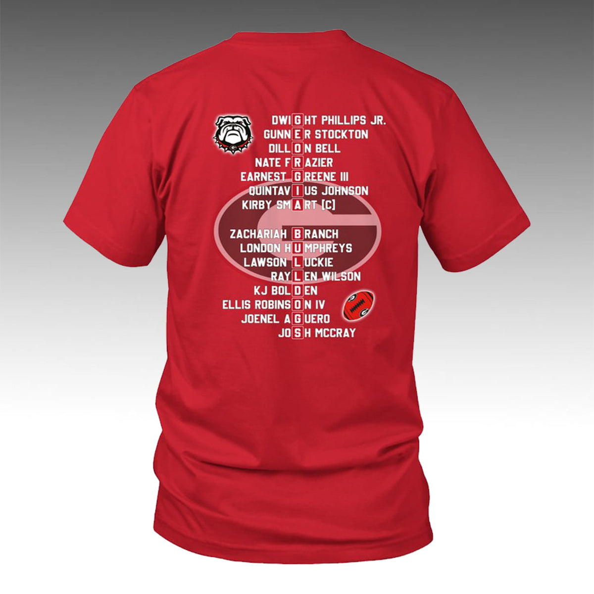 Bulldogs Back 2 Back SEC 2025 Champions Two-Sided Shirt