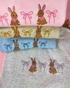 Bunnies and Bows Embroidered Sweatshirt