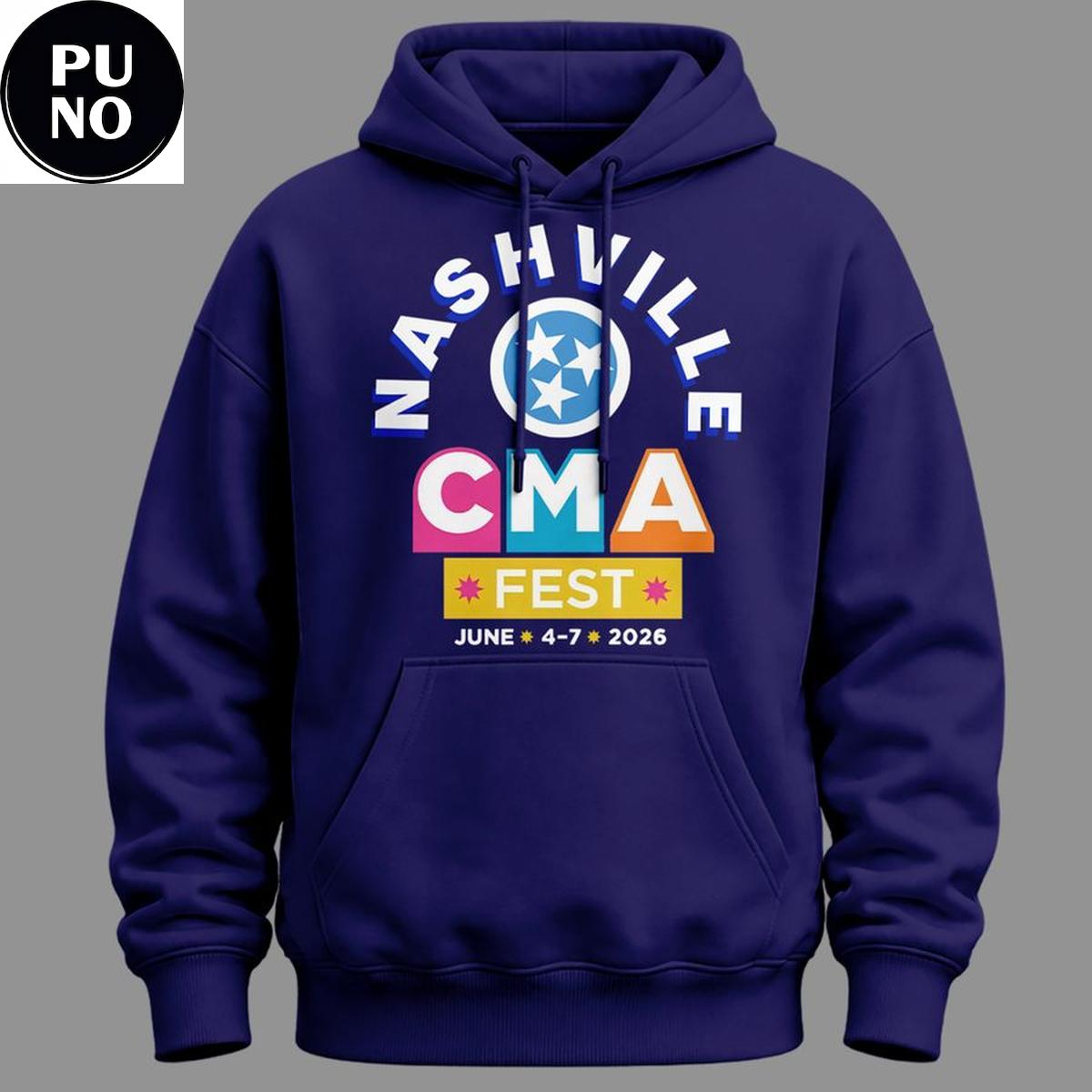CMA Fest Country Music Association Festival 2026 Nashville Nissan Stadium Hoodie T-Shirt