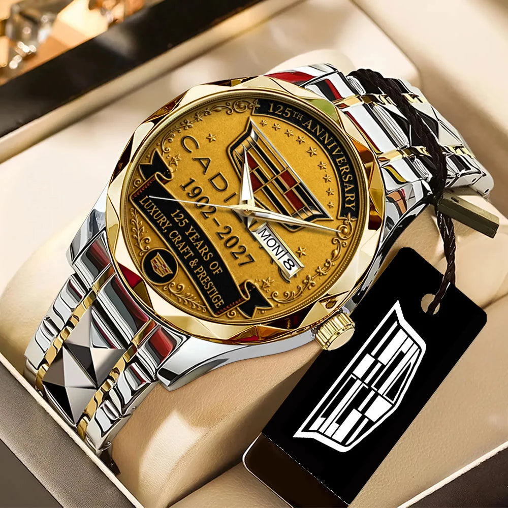 Cadillac 125th Anniversary Alloy Luxury Quartz Watch - TANTN24932