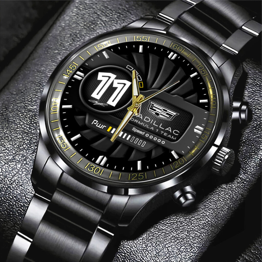 Cadillac Formula 1 Team x Checo Perez Black Stainless Steel Watch - TANTN20082
