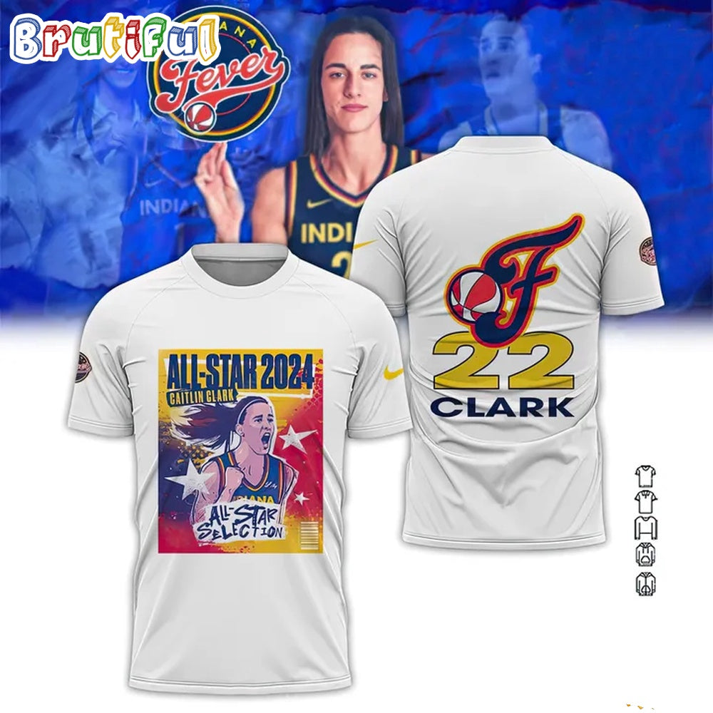 Caitlin Clark 22 All-Star 2024 Selection Hoodie T-Shirt