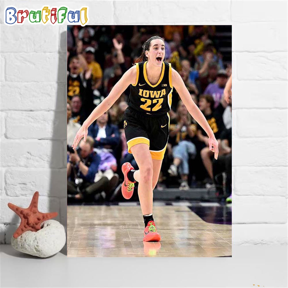 Caitlin Clark Break The NCAA Womens All-Time Scoring Record Poster Canvas
