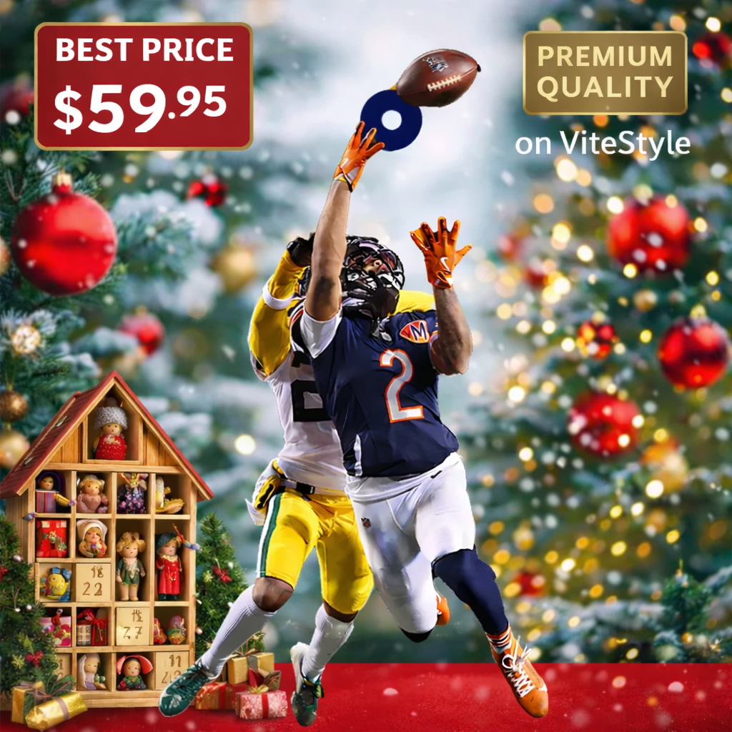 Caleb Williams touchdown pass DJ Moore Ornament