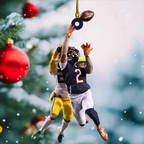 Caleb Williams touchdown pass DJ Moore Ornament