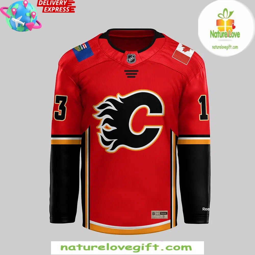 Calgary Flames 2026 Red Jersey Hockey Fan Apparel