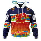 Calgary Flames NHL Special Autism Awareness Design Hoodie T Shirt