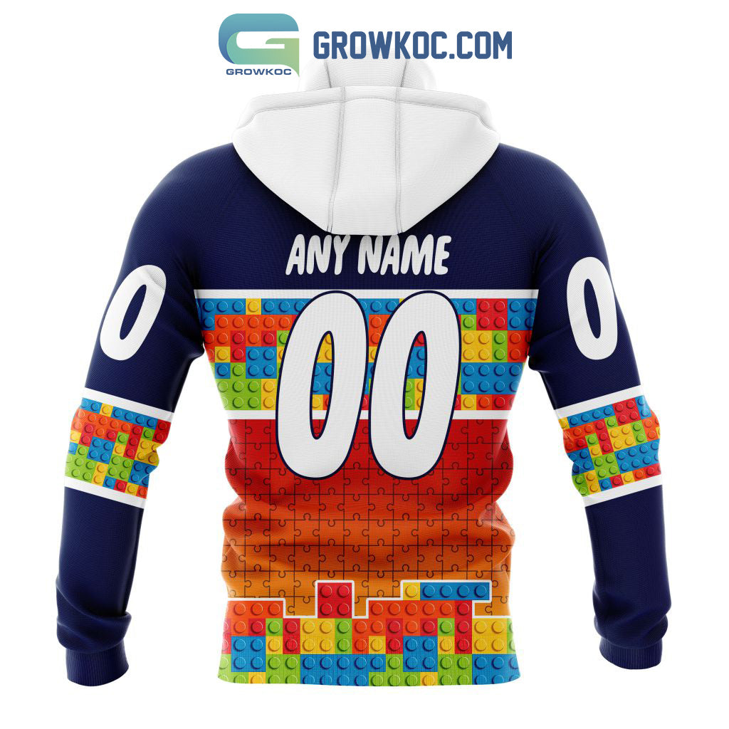 Calgary Flames NHL Special Autism Awareness Design Hoodie T Shirt