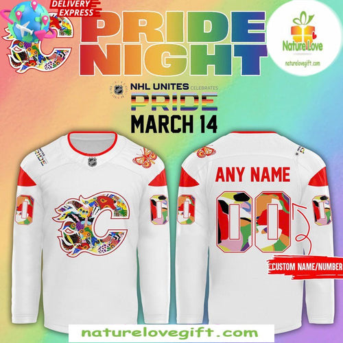 Calgary Flames 2026 Pride Night Jersey NHL Hockey