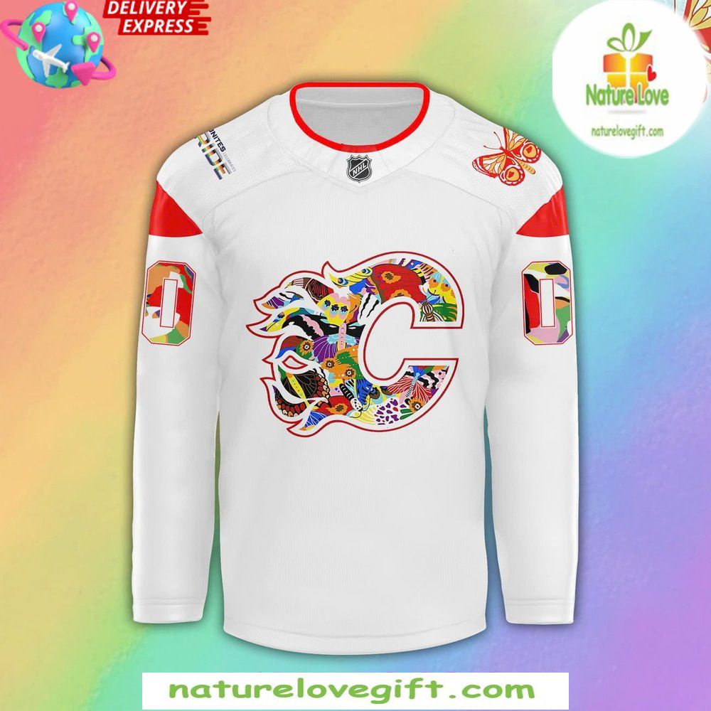 Calgary Flames 2026 Pride Night Jersey NHL Hockey