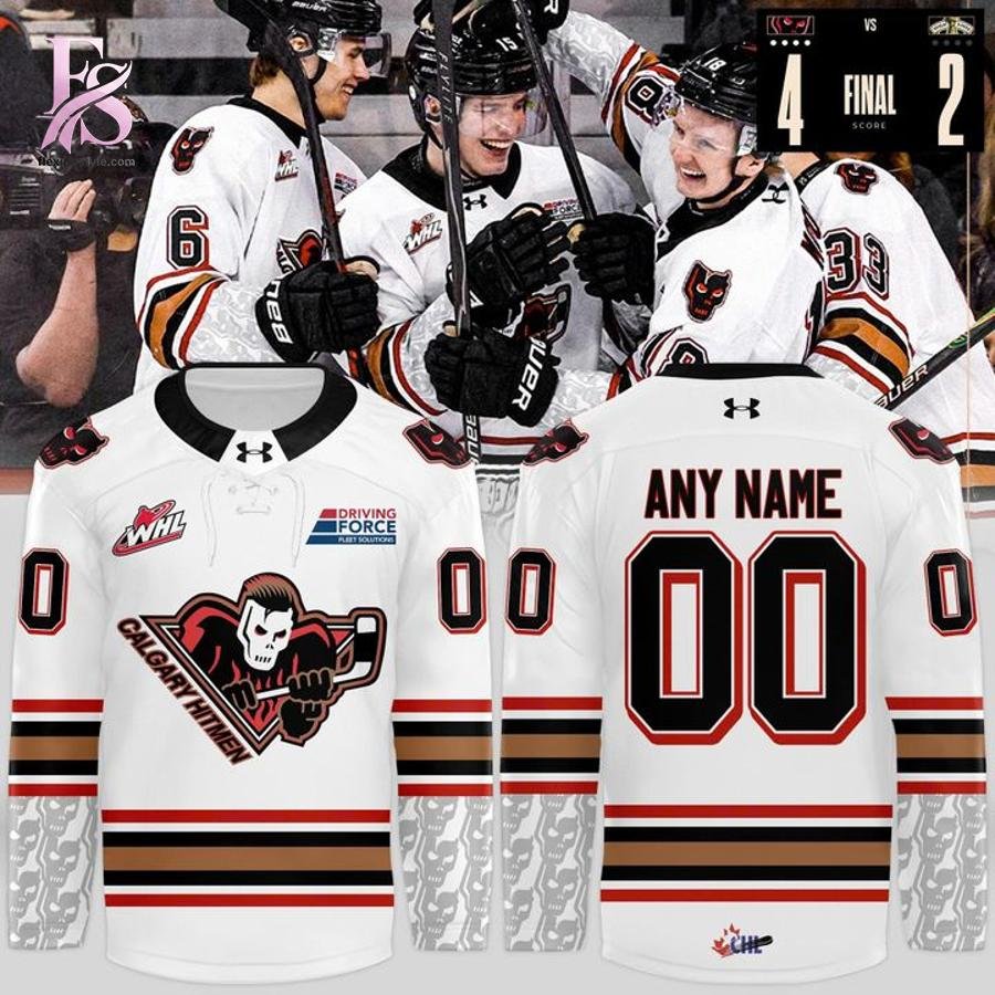 Calgary Hitmen 2026 white Hockey Jersey