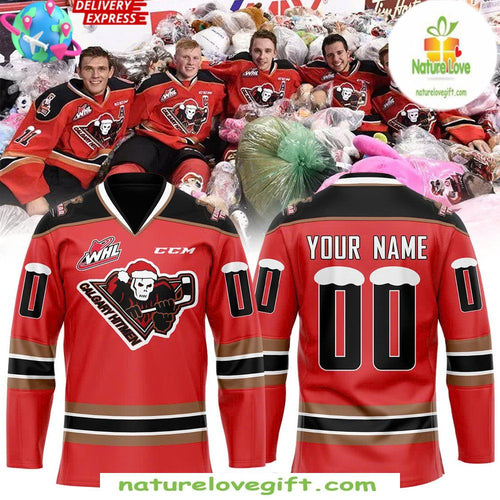 Calgary Hitmen Teddy Bear Toss Hockey Jersey Premium Fan Wear
