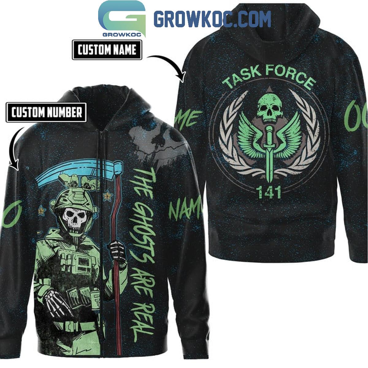 Call Of Duty Task Force 141 The Ghost Are Real Personalized Hoodie Shirts